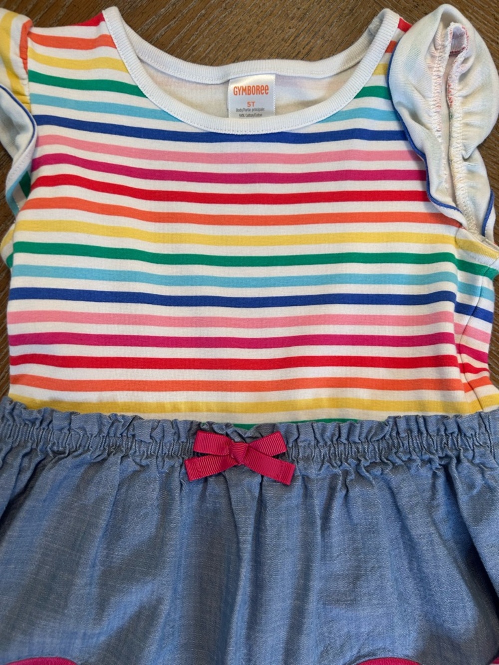 Girls Rainbow & Strawberry Dress Set - Multicolor - Picture 3 of 5